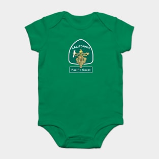 California Bikers Love Pacific Coast Highway Baby Bodysuit